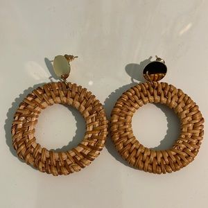 gold and woven hoops never worn